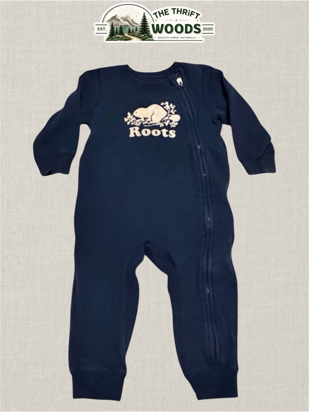Roots Zip-Up Romper